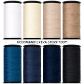 Goldmann extra sterk set beige - blauw naaigaren GOLDMANN-STERK-SET-BEIGE.BLAUW 2410 - Fourniturenkraam.nl